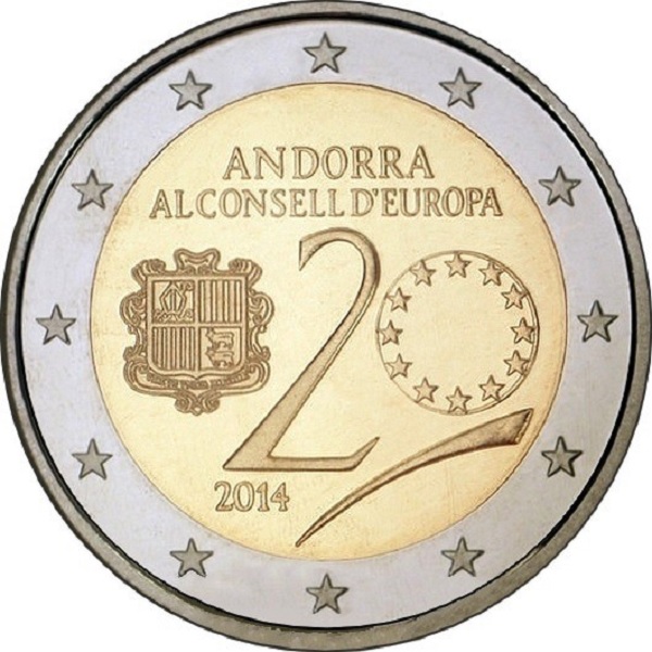 Андорра 2 Евро (2014) KM#