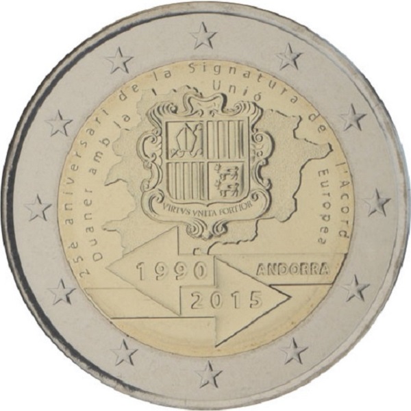 Андорра 2 Евро (2015) KM#