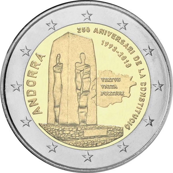 Андорра 2 Евро (2018) КМ#