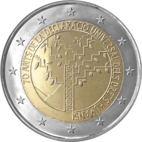 Андорра 2 Евро (2018) КМ#