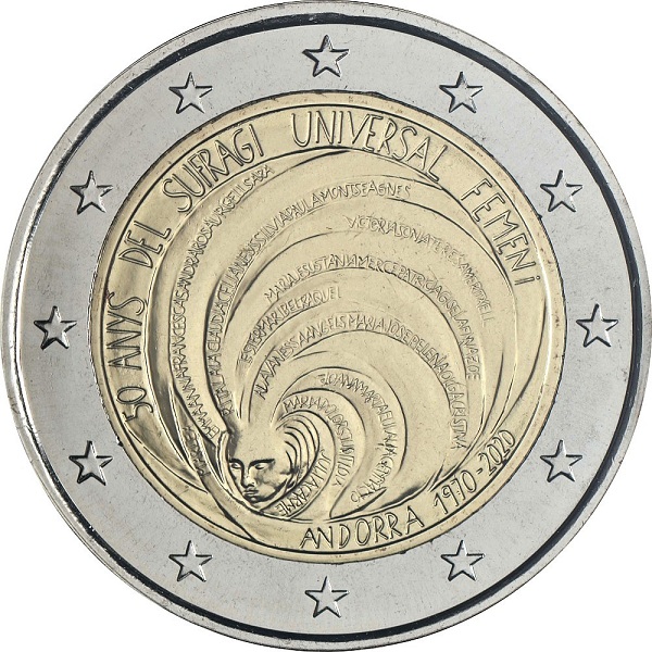 Андорра 2 Евро (2020) KM#