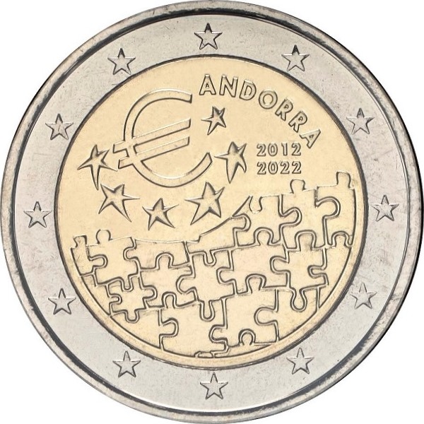 Андорра 2 Евро (2022) KM#