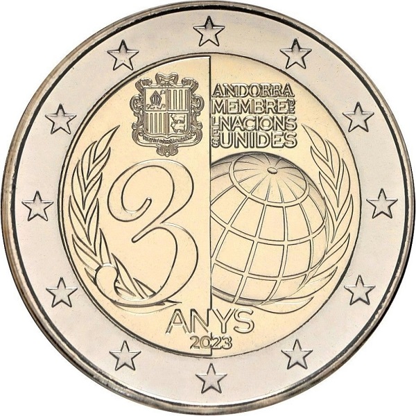 Андорра 2 Евро (2023) KM#