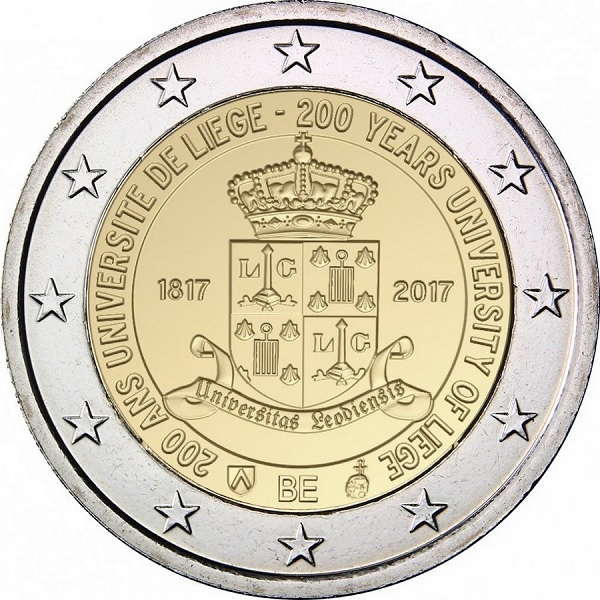 Бельгия 2 Евро (2017) KM#