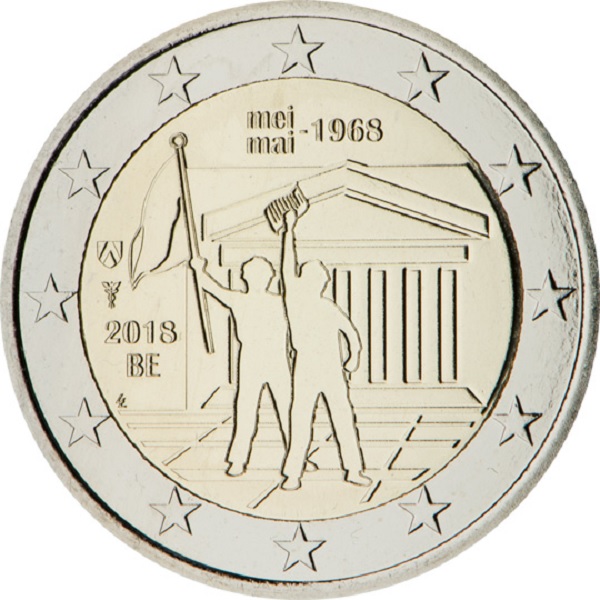 Бельгия 2 Евро (2018) KM#