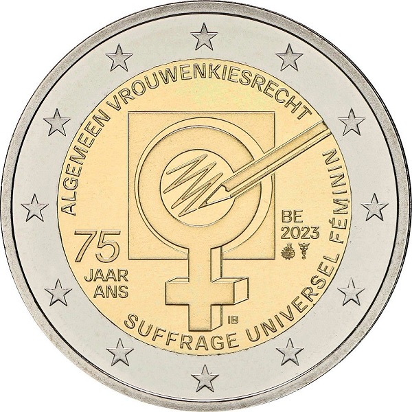 Бельгия 2 Евро (2023) KM#