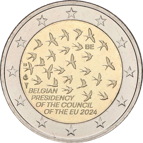 Бельгия 2 Евро (2024) KM#