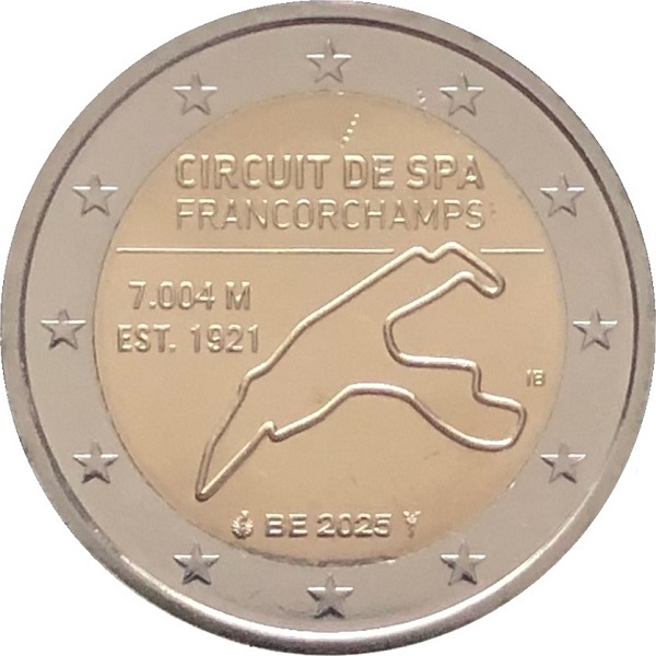 Бельгия 2 Евро (2025) KM#