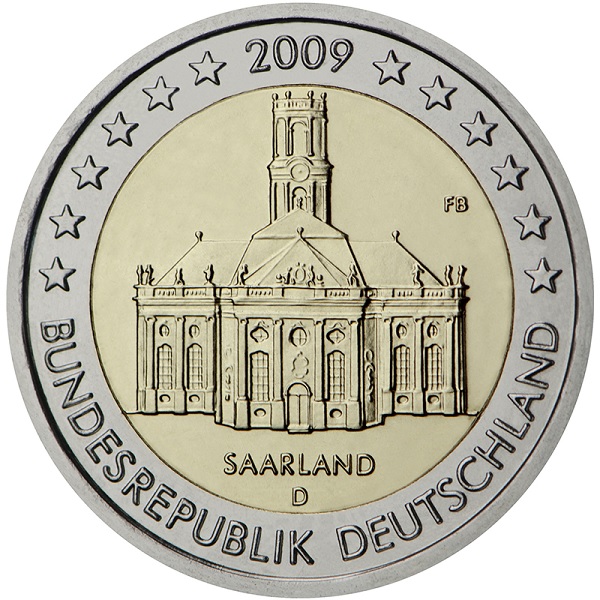 Germany 2 Euro (2009) "D" KM# 277
