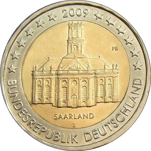 Germany 2 Euro (2009) "J" KM# 277
