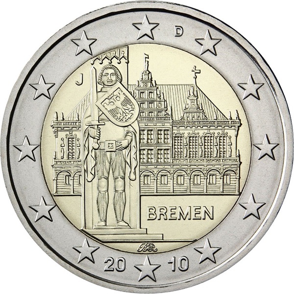 Germany 2 Euro (2010) "J" KM# 285
