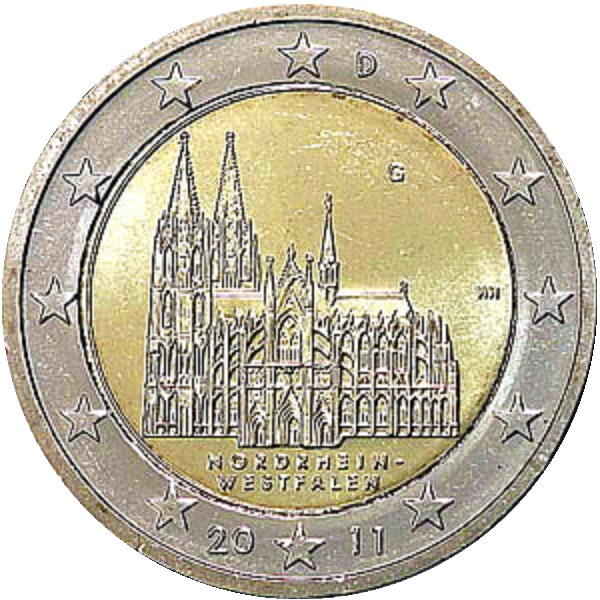 Германия 2 Евро (2011) "G" KM# 293