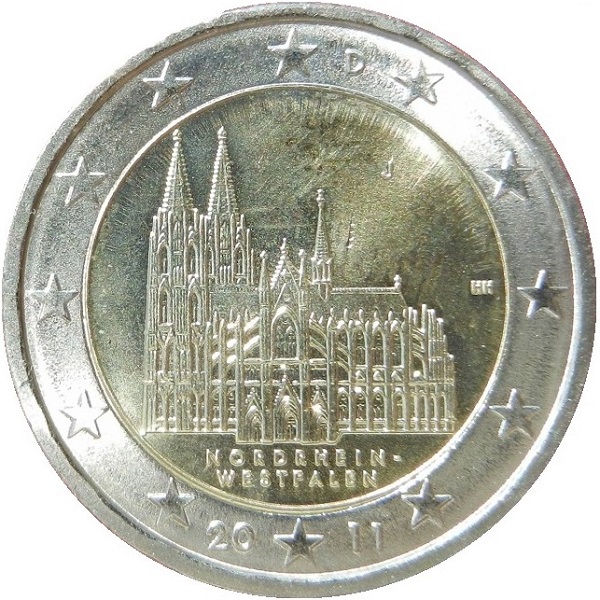 Германия 2 Евро (2011) "J" KM# 293