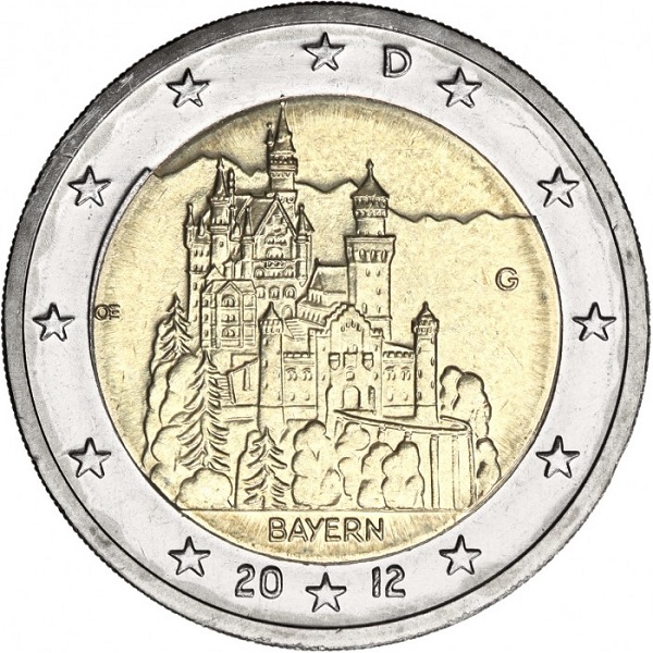 Germany 2 Euro (2012) "G" KM# 305