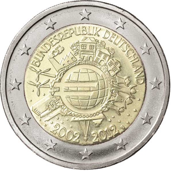 Германия 2 Евро (2012) "G" KM# 306