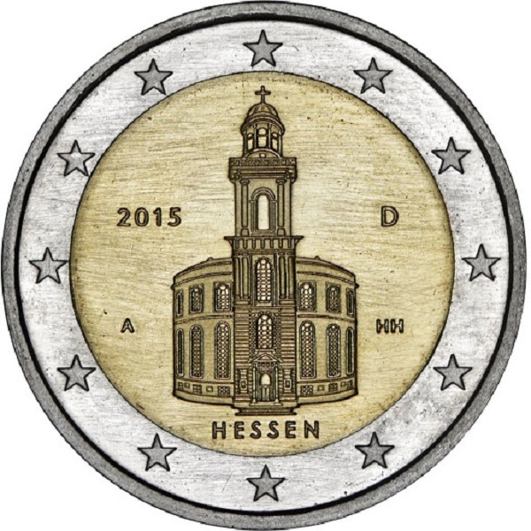 Германия 2 Евро (2015) "A" KM#