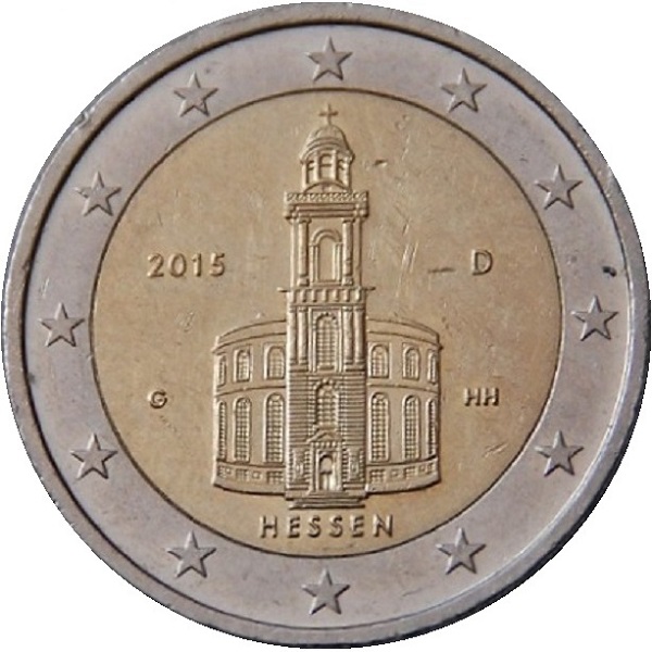 Germany 2 Euro (2015) "G" KM#