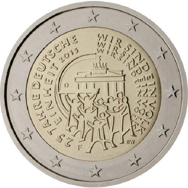 Германия 2 Евро (2015) "F" KM#