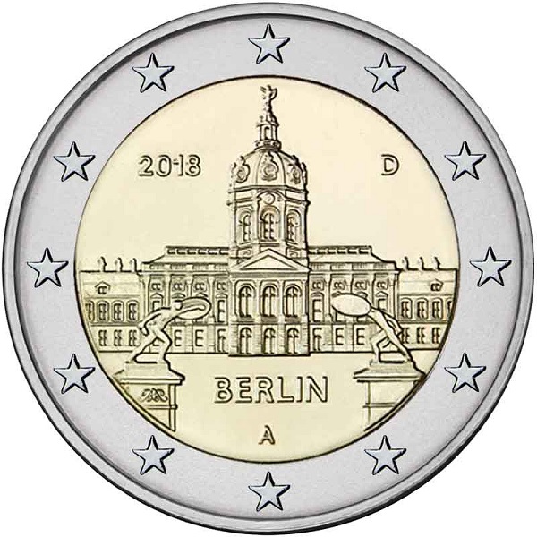 Германия 2 Евро (2018) "A" KM#