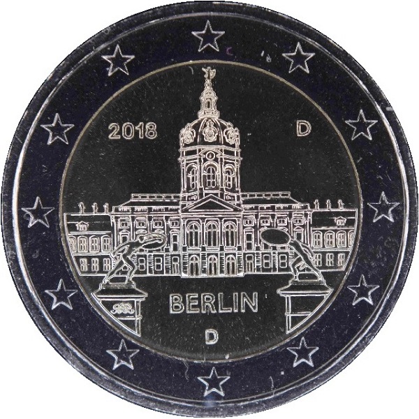 Германия 2 Евро (2018) "D" KM#