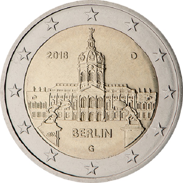 Германия 2 Евро (2018) "G" KM#