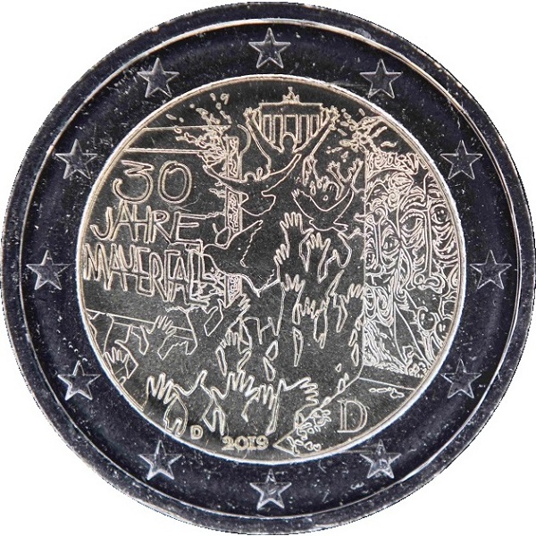 Germany 2 Euro (2019) "D" KM#