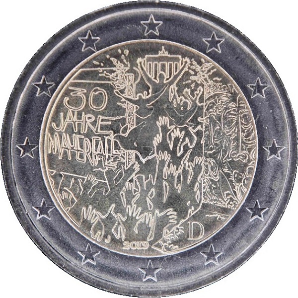 Germany 2 Euro (2019) "J" KM#