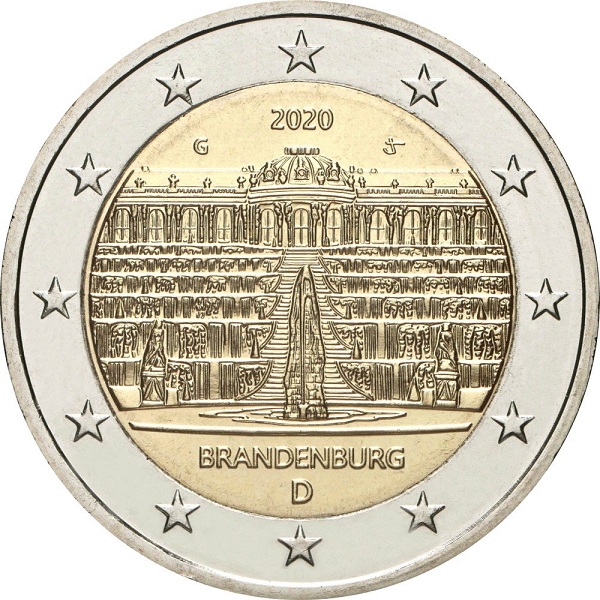 Germany 2 Euro (2020) "G" KM#