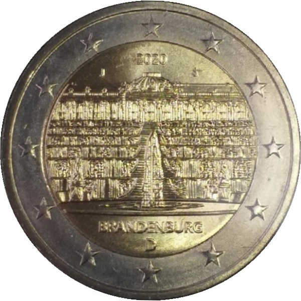 Германия 2 Евро (2020) "J" KM#