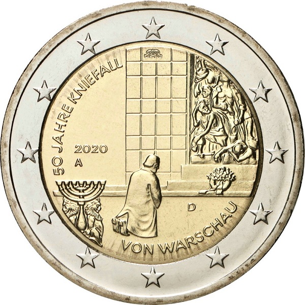 Германия 2 Евро (2020) "A" KM#