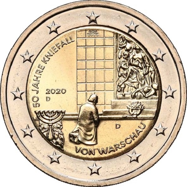 Германия 2 Евро (2020) "D" KM#