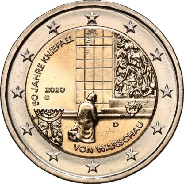 Германия 2 Евро (2020) "G" KM#