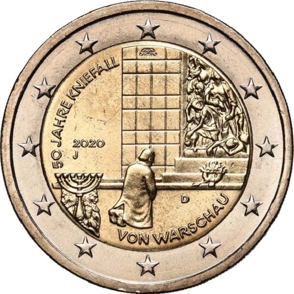 Германия 2 Евро (2020) "J" KM#