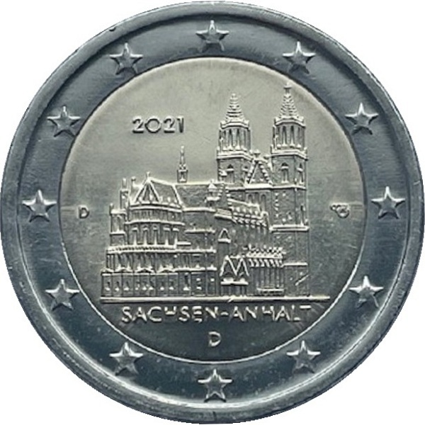 Германия 2 Евро (2021) "D" KM#