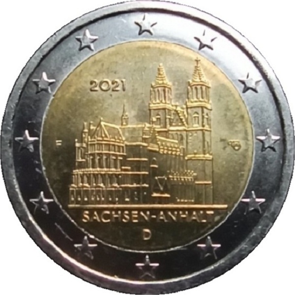 Германия 2 Евро (2021) "F" KM#