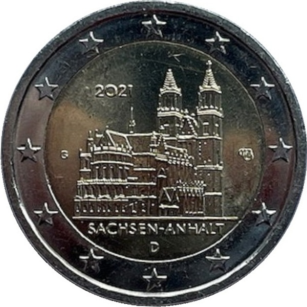 Германия 2 Евро (2021) "G" KM#