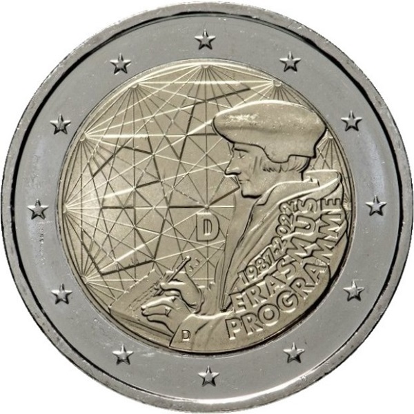 Германия 2 Евро (2022) "D" KM#