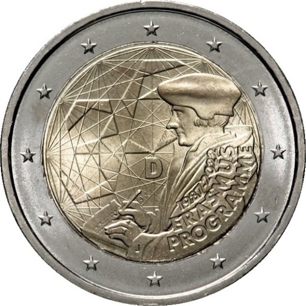 Германия 2 Евро (2022) "J" KM#