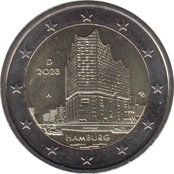 Германия 2 Евро (2023) "A" KM#