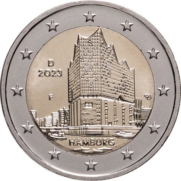 Germany 2 Euro (2023) "F" KM#