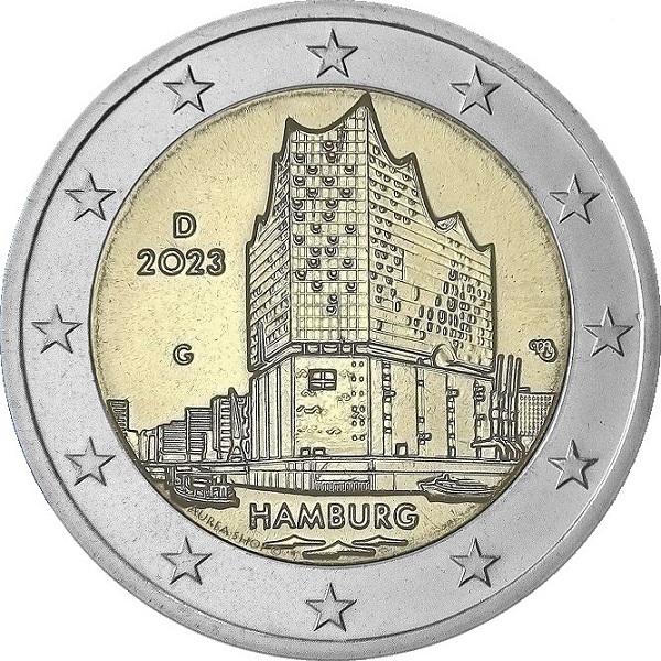 Germany 2 Euro (2023) "G" KM#