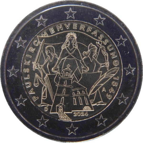 Германия 2 Евро (2024) "A" KM#