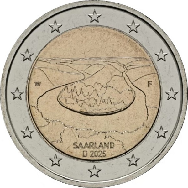 Германия 2 Евро (2025) "F" KM#