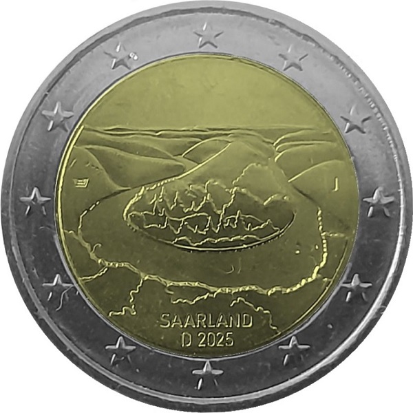 Германия 2 Евро (2025) "J" KM#