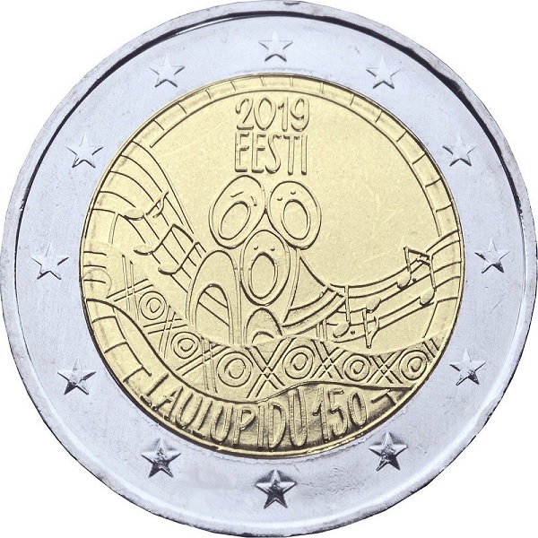 Эстония 2 Евро (2019) KM#