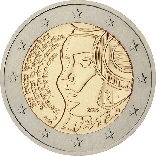 France 2 Euro (2015) KM#