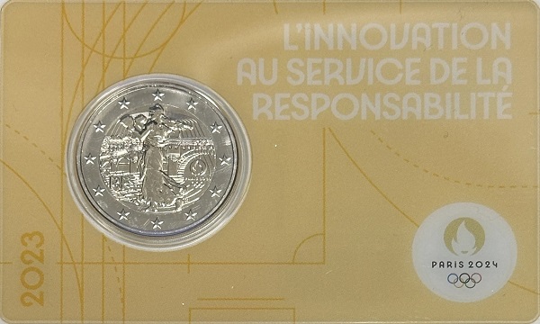 France 2 Euro (2023) "E" KM#