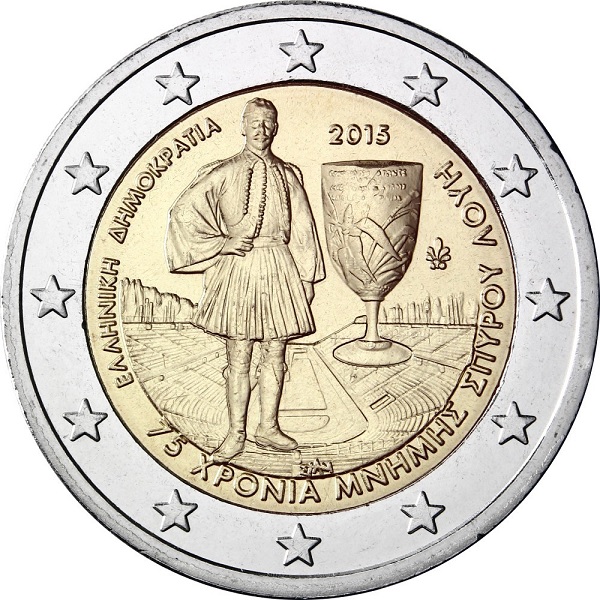 Греция 2 Евро (2015) KM#