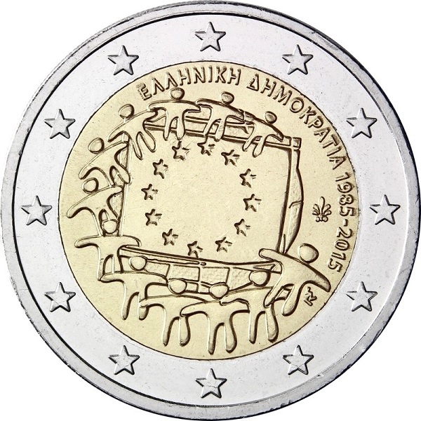 Греция 2 Евро (2015) KM#