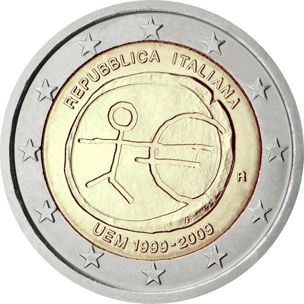 Италия 2 Евро (2009) KM# 312